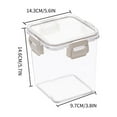 thumbnail image 3 of Amzcrzy Kitchen Appliances Kitchen Storage Square Sealed Tank, Grain Storage Tank, Pet Plastic Food Grade Refrigerator, Fresh-Keeping Storage Box A Canister Kitchen Utensils Set Kitchen Gadgets, 3 of 3