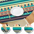 thumbnail image 4 of Round Table Cloth with Elastic Edge Boho Floral Pattern 44 Inch Fits 38-42 Tables Liquid Resistant Christmas Party, 4 of 7