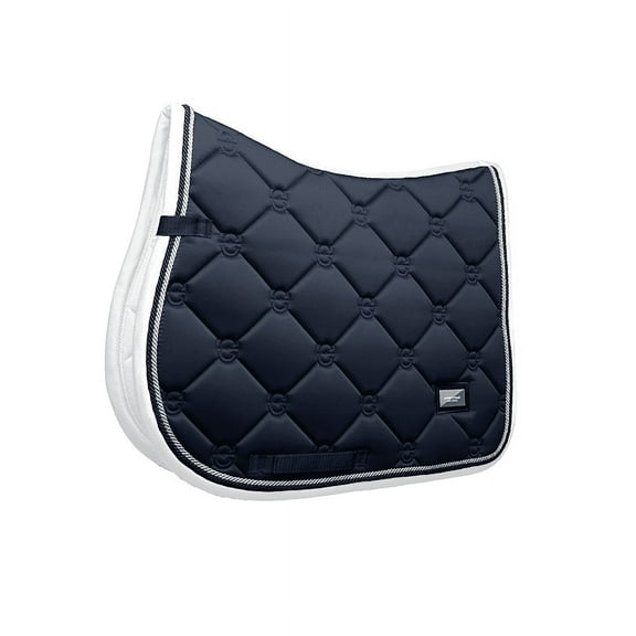 Equestrian Stockholm Jump Saddle Pad Midnight White Edge FULL