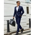 thumbnail image 4 of COOFANDY Men Suits Classic Fit 2 Piece Suit Set One Button Casual Blazer Wedding Bussiness Suit Separates, 4 of 7
