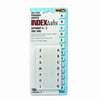 REDI-TAG CORPORATION                               Side-Mount Self-Stick Plastic A-Z Index Tabs, 1in, White, 104/pack