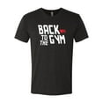 thumbnail image 2 of Wild Bobby, Back to The Gym Movie Logo Parody, Gym/Workout, Men Premium Tri Blend Tee, Vintage Black, Small, 2 of 4