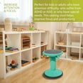 thumbnail image 6 of Pearington SitFree Height-Adjustable Wobble Stool, Teal, 6 of 7