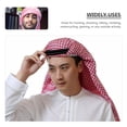 thumbnail image 2 of Shemagh Scarf Men Classic Turban Muslim Headband Headpiece Arabic Scarf with Rope, 2 of 5