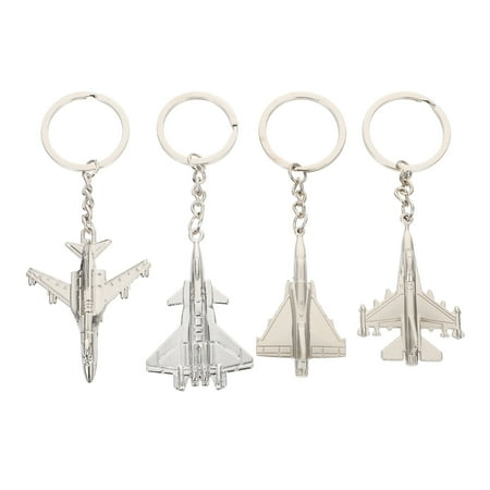 

4pcs Creative Airplane Shaped Keyholder Pendants DIY Bag Keyholder Pendants Random Style