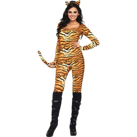 Leg Avenue Women's Wild Tiger Sexy Catsuit Costume