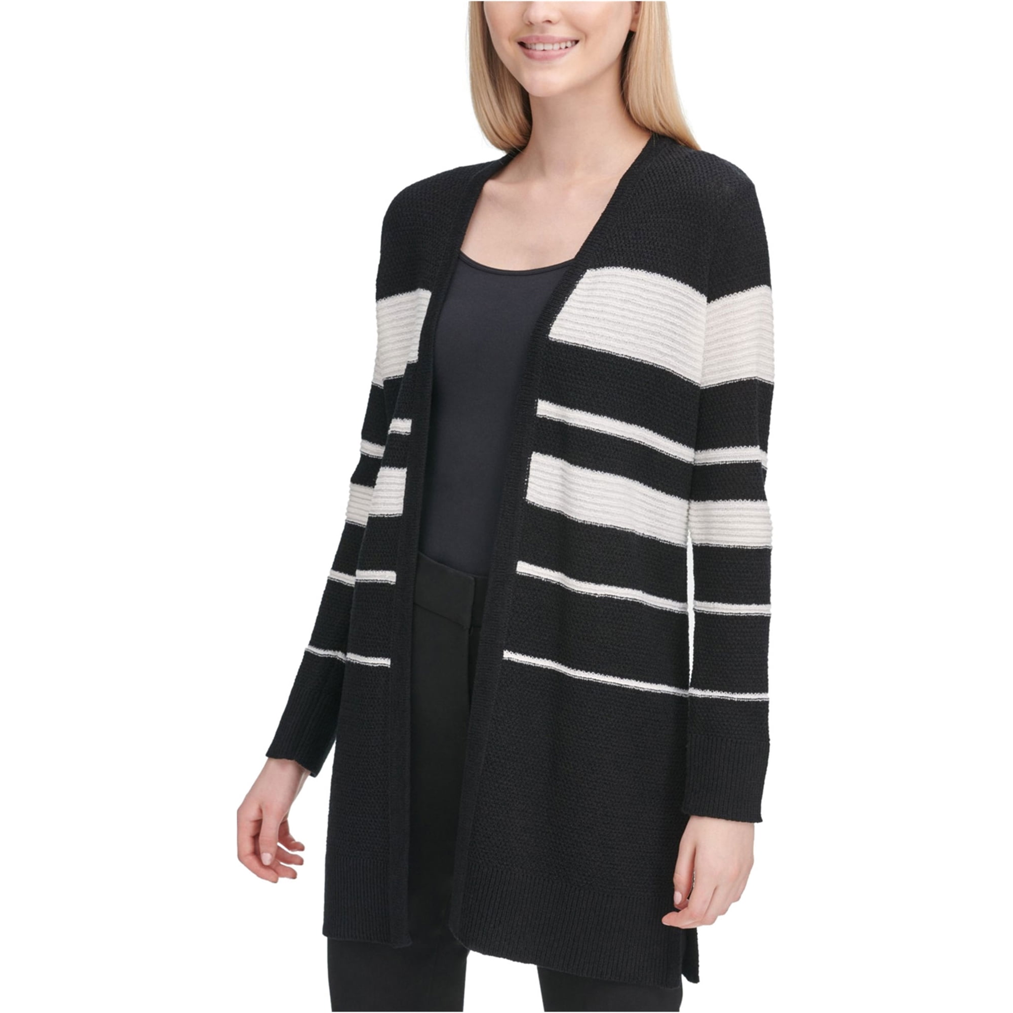 women's striped cardigan