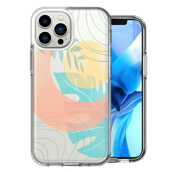 MUNDAZE For Apple iPhone 13 Pro Max Tropical Sun Moon Design Double Layer Phone Case Cover