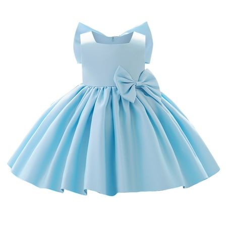 

Pimfylm Dresses For Toddler Girls Baby and Toddler Girls Paisley Patchwork Tiered Dress 2023 Sky Blue 2-3 Years
