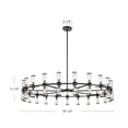 thumbnail image 5 of Alora Lighting Ch309042cg Revolve 42 Light 60" Wide Taper Candle Chandelier - Bronze, 5 of 7