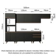 thumbnail image 3 of Cocina Integral Completa Modular Madesa Reims 320cm Negro 04, 3 of 10