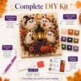 thumbnail image 5 of Overstock & Fast Shipping! Halloween Pearl Art Kit Diamond Art,Ghost Pearl Art DIY Kit, Spooky Cute 3D Diamond-Painting Crafts for Beginner, DIY Fall Home Decor Wall Art,Seasonal Party Gifts, 5 of 9