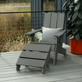 thumbnail image 2 of Highwood 2-pc Modern Adirondack Set with 1 Modern Folding Ottoman - Outdoor, Eco-friendly, Synthetic Wood, 2 of 6