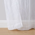 thumbnail image 4 of Mainstays Embroidered Scroll Rod Pocket Sheer Curtain Panel, White, 38" x 63", 4 of 7