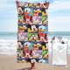 thumbnail image 1 of Toalla de playa de Mickey Mouse, suave, de secado rápido, resistente a la arena, para piscina, yoga, gimnasio, camping, toallas de baño ligeras, regalo para niños, niñas, niños y adultos, 27,5 x 55, 1 of 8