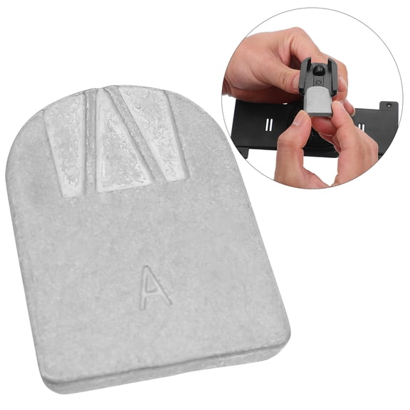 LOLIPPYY Silver Aluminum Rearview Mirror Mounting Base for Automotive Mirror Replacement Kit