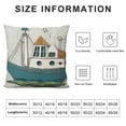 thumbnail image 5 of Nawypu  Ocean Beach Pillow Covers Nautical Summer Sea Theme Cushion Covers Starfish Lighthouse Sailboat Anchor Sea Shell Coastal Throw Pillow Cases for Home Bed Decoration, 5 of 5