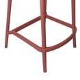 thumbnail image 4 of Benjara Celin 26" Counter Stool Chair- Set of 4- Stackable- Mesh Back- Orange, 4 of 6