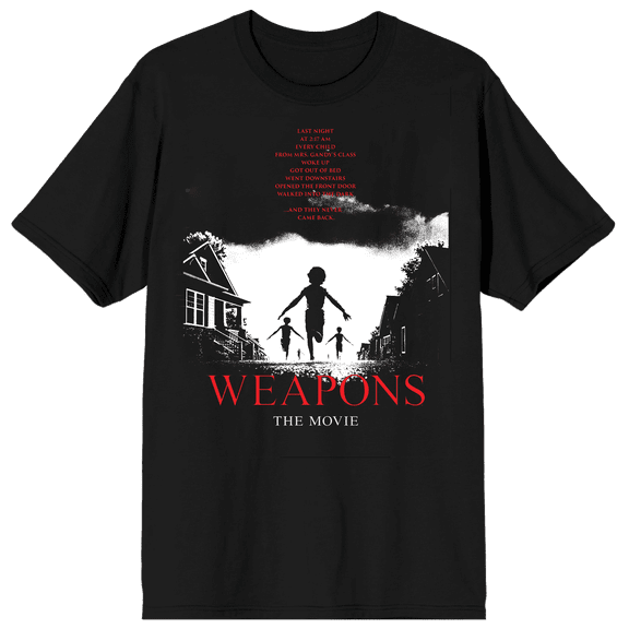 Weapons Poster Art Graphic Tee for Men-XS