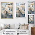 thumbnail image 4 of Designart "Simplistic Carnation Cluster" Carnations Floater Framed Wall Art Living Room, 4 of 5