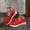 Red, variant on HAOTAGS Women's Casual Walking Sneakers Slip On Flat Comfortable Lightweight Shoes Red Size 9.5