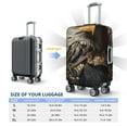 thumbnail image 6 of Daiia Noble Style Bald Eagle Luggage Cover, Thickened Washable Travel Luggage Covers, Elastic Unique Baggage Covers for 18-20 inch Luggage-Large, 6 of 9