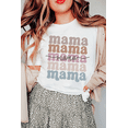 thumbnail image 3 of Women's White Mama Lettering Printed Crew Neck Tee - Casual Graphic T-Shirt | [ZhiHiMeRi] | (US 20-22)2XL, 3 of 8