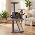 thumbnail image 3 of Vibrant Life 5-Level Multi-Functional Cat Tree Condo, Gray, 44.5", 3 of 11
