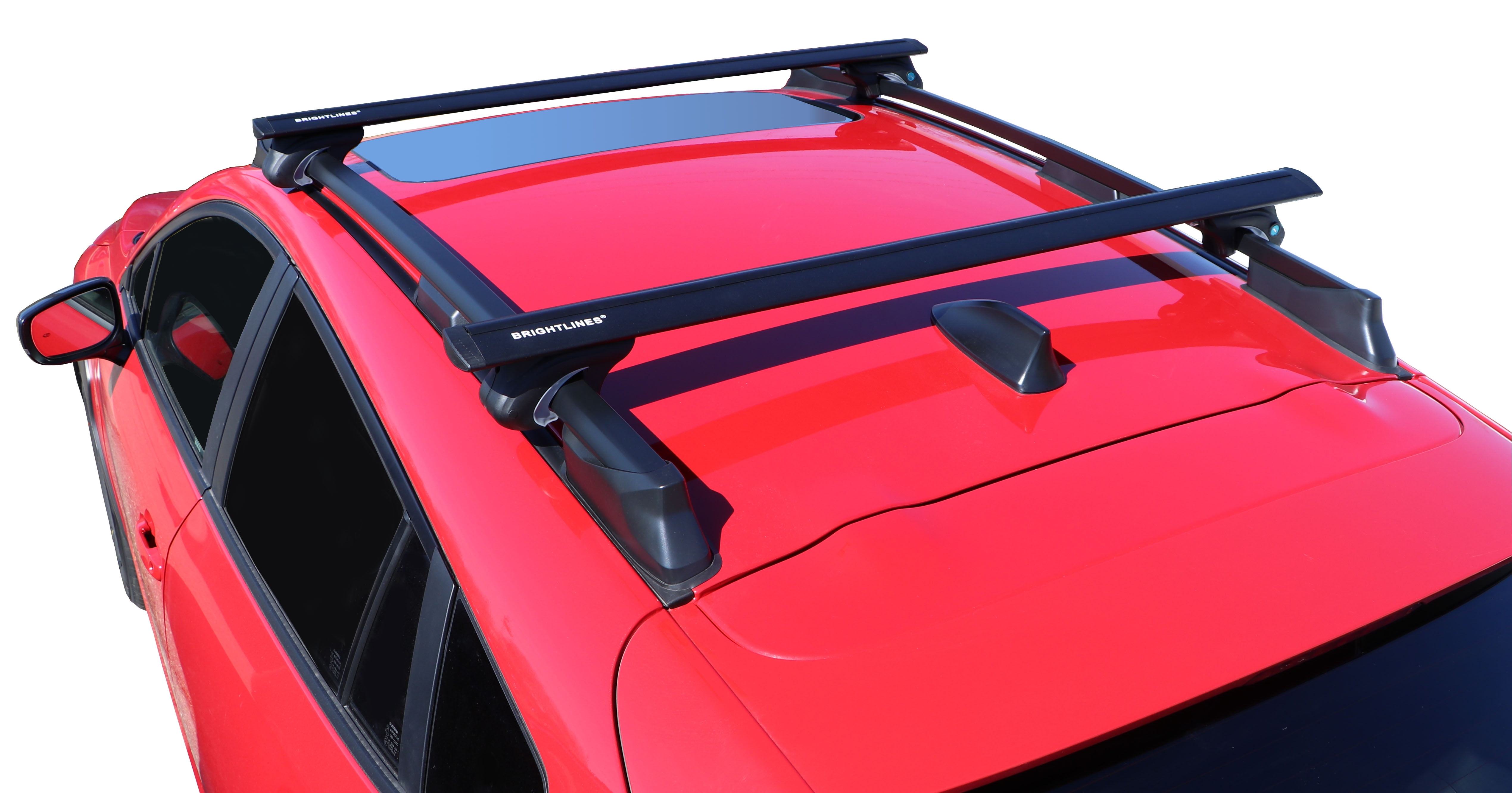 BRIGHTLINES Black Heavy Duty 220 lbs Universal Crossbars Roof Racks Compatible with 2013-2025 Subaru Crosstrek & Crosstrek Wilderness & 2022-2025 Outback Wilderness for Kayak Luggage ski Bike Carrier