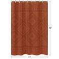 thumbnail image 3 of Sweet Jojo Designs Boho Tribal Orange Black Fabric Shower Curtain 72x72, 3 of 5