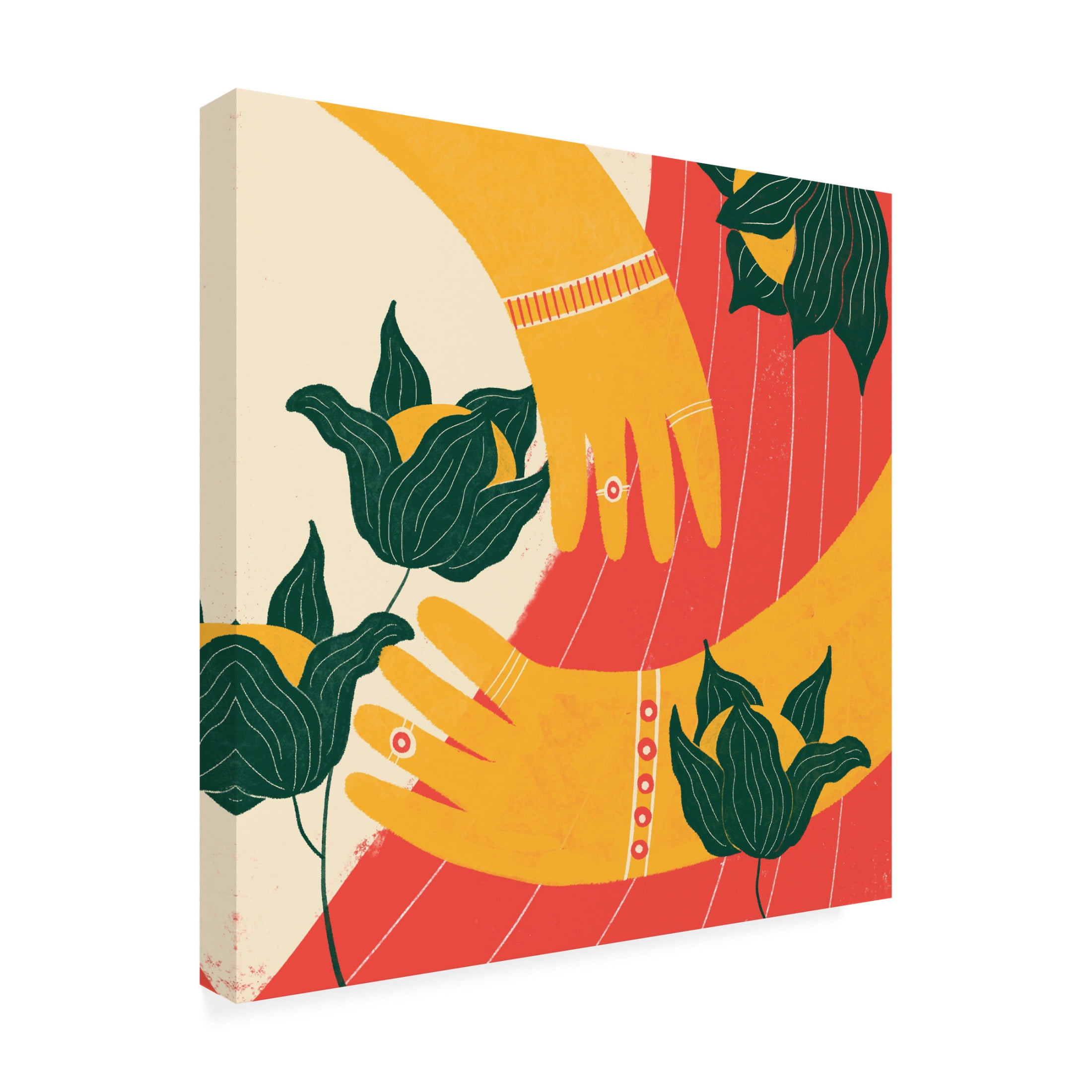 Trademark Fine Art Shriya Bhattacharya Hands Canvas Wall Art