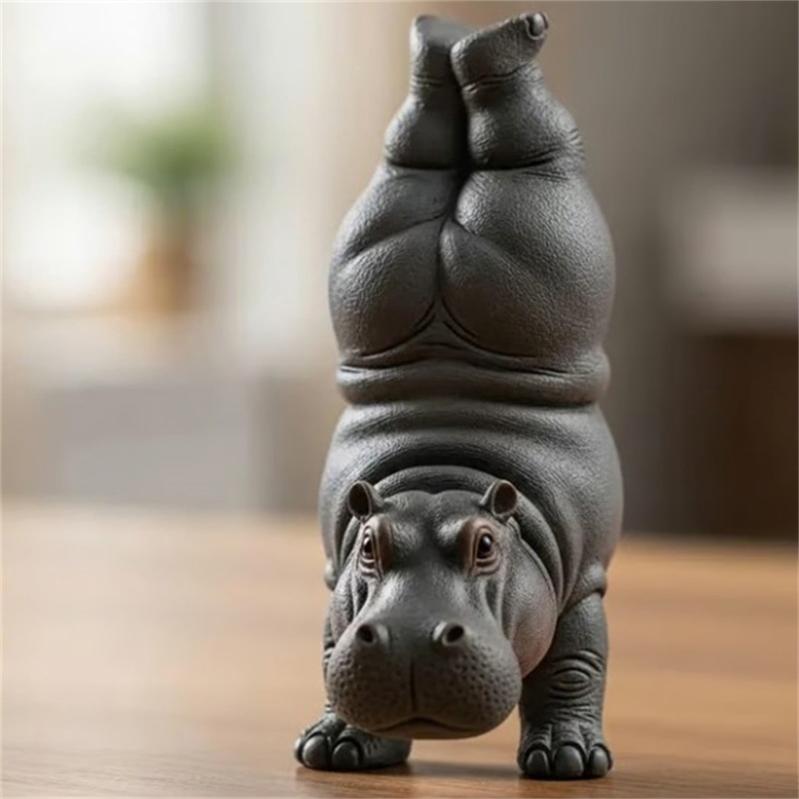 HUASHENG The Adorably Imperfect 3D Printed Resin Hippopotamus