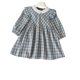 thumbnail image 1 of Vestido coreano para niños de 2 a 7 años, vestido de princesa con cuello de encaje a cuadros para niñas de primavera, ropa bonita con mangas voladoras para chico, 1 of 6