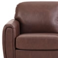thumbnail image 3 of Serta Darby Transitional Stationary Sofa, Brown Faux Leather, 3 of 5