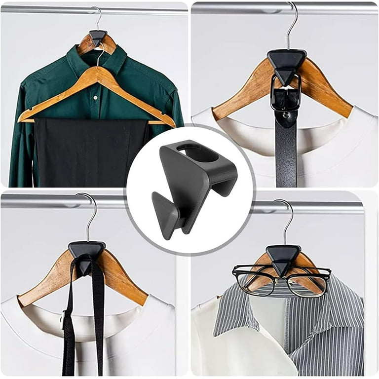 Triangles Hanger Hooks, Space Saving Hanger Hooks for Organizer Closet  Clothes Hanger Connector Hooks to Create Up to 5X More Closet Space Fits  All Hangers 12PC 