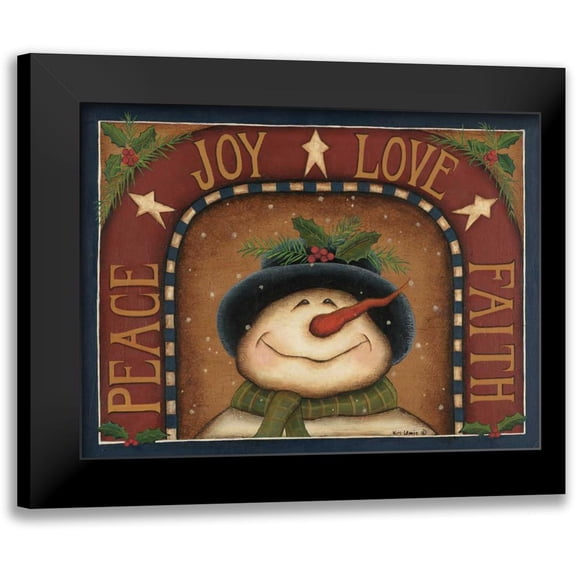Lewis, Kim 14x12 Black Modern Framed Museum Art Print Titled - snowman