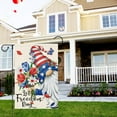 thumbnail image 3 of Rdsfhsp Let Freedom Ring Linen Garden Flag 12x18 inch Double Sided, 4th of July Independence Day Patriotic Memorial Day Gnome Flower Yard Flag for Outdoor Decor, 3 of 5