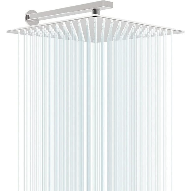 Rain Shower Head with Metal Filter 12 inch Stainless Steel Square