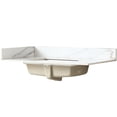 thumbnail image 5 of 37 Inch American Traditional Sintered Stone Vanity Top for Bathroom Avoid Wall Water Damage, 5 of 7