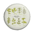 thumbnail image 2 of Gaeub Herbs and Spices 14-17in Tire Cover, Spare Tire Cover, for Camper Caravan, Trailer, Car, Truck, SUV, Jeep - 15 inch, 2 of 9