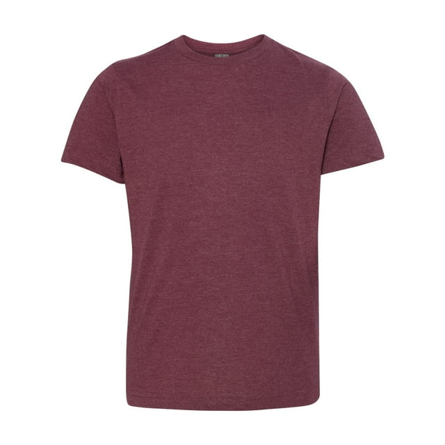 Youth Fine Jersey Tee, S, Vintage Burgundy