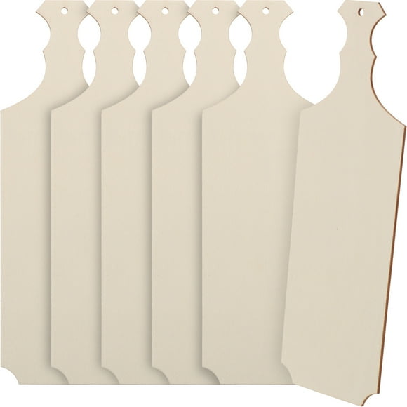 6Pcs Wooden Bread Boards Simple Design Tree DIY Unfinished Cutting Boards