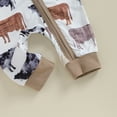 thumbnail image 7 of Okbabeha Western Baby Boy Girl Clothes Newborn Cowboy Outfit Fall Highland Cow Jumpsuit Infant Country Cowgirl Romper, 7 of 7