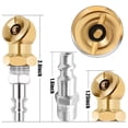 thumbnail image 3 of Riwesomey Conector de válvula de aire portátil de 2 piezas, inflado rápido y sin complicaciones, ampliamente fácil de duradero Herramientas eléctricas, 3 of 6