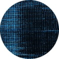 thumbnail image 1 of Ahgly Company Indoor Round Abstract Light Blue Modern Area Rugs, 3' Round, 1 of 4