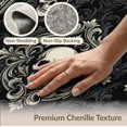 thumbnail image 6 of ODIKA Gothic Ghost Symmetrical Death Baroque Frame Smoky Grey Ivory for Entryway, Kitchen, Mudroom, Stain Resistant Flatwoven, 6 of 7