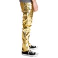 thumbnail image 4 of Ragstock Men's Metallic Shiny Jeans, Gold-34, 4 of 6