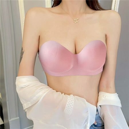 

Strapless Bras For Women Tube Top Wrap Chest Strapless Chest Pad Massage No Steel Ring Bra