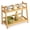 Natural, variant on ANBOXIT Rattan-Look Matcha Station Organizer, Countertop Bamboo Tea & Coffee Accessories Station Organizer, 2 Tier Mug Holder Display Stand for Kitchen Condiment, Home, Office