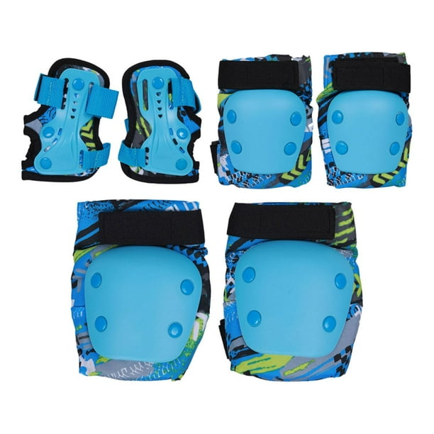 Guardias de muñeca ajustables para almohadillas de y codo Azul